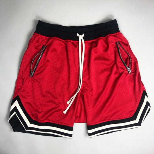 Patispaty  - Fashion Sports Basketball Shorts Beach Pants Red